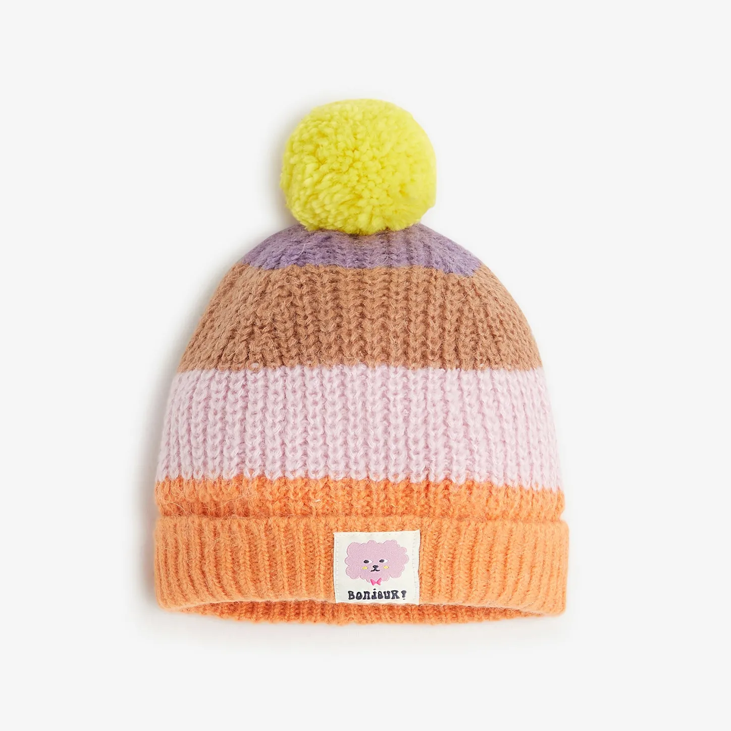 Sale Baby Girls' Neon Yellow Beanie Child Accessories