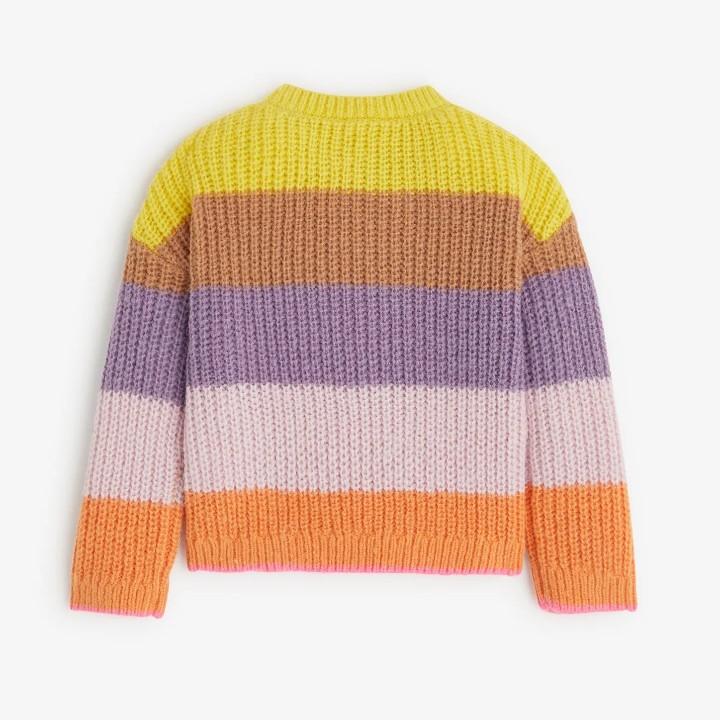 Best Baby Girls' Neon Yellow Knitted Sweater Child Cardigans & Sweaters