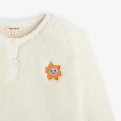 New Baby Girls' Off White Sweatshirt Child Cardigans & Sweaters