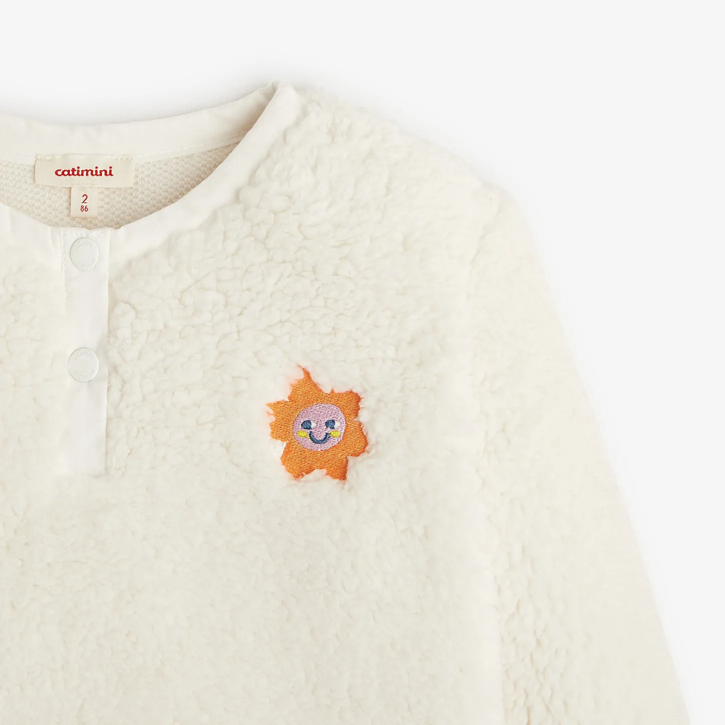 New Baby Girls' Off White Sweatshirt Child Cardigans & Sweaters