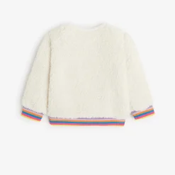 New Baby Girls' Off White Sweatshirt Child Cardigans & Sweaters