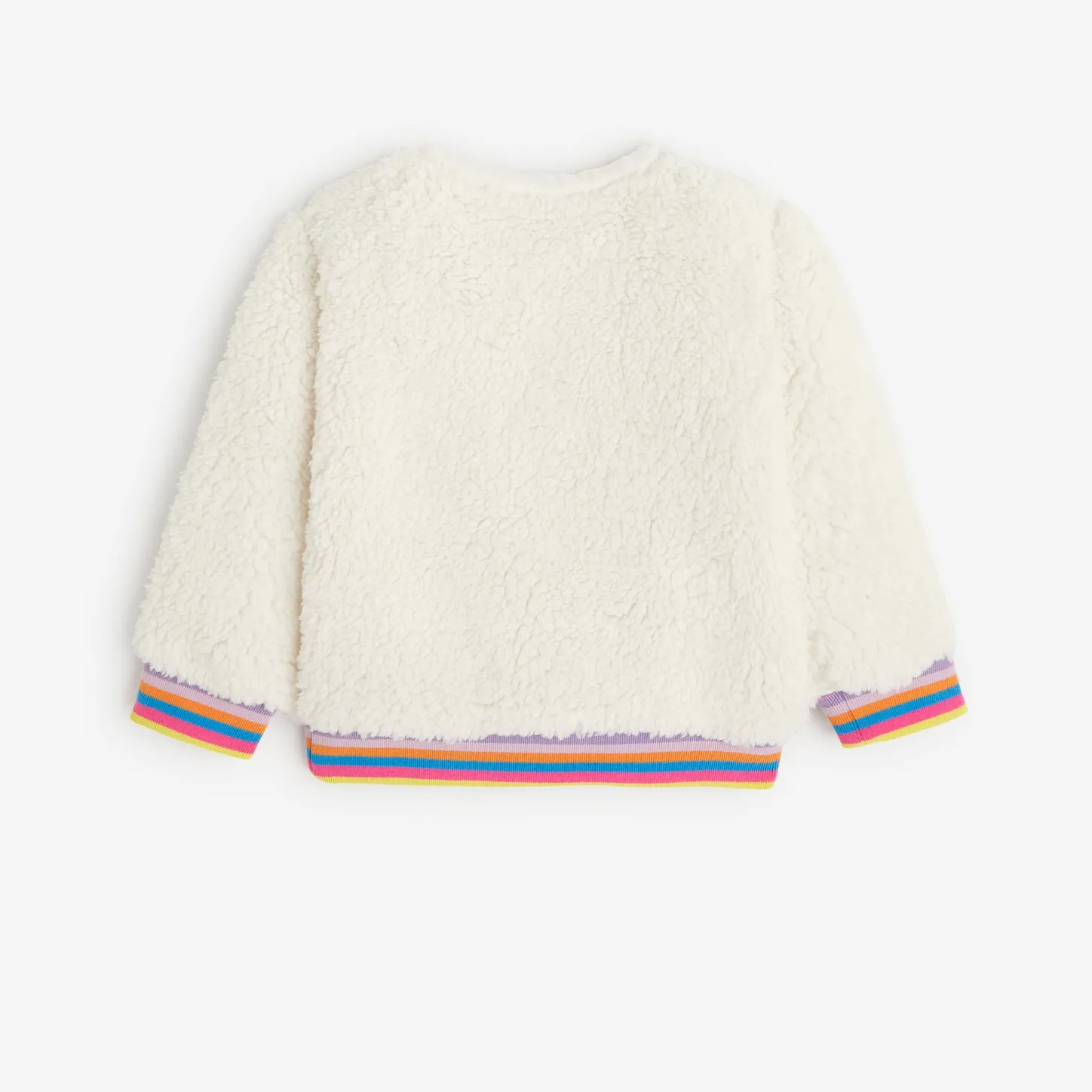 New Baby Girls' Off White Sweatshirt Child Cardigans & Sweaters