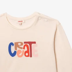 New Baby Girls' Off White T-Shirt Child T-Shirts & Tops