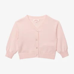 Outlet Baby Girl's Powder Pink Knitted Cardigan Child Cardigans & Sweaters