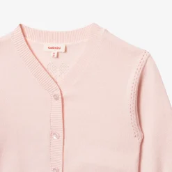 Outlet Baby Girl's Powder Pink Knitted Cardigan Child Cardigans & Sweaters