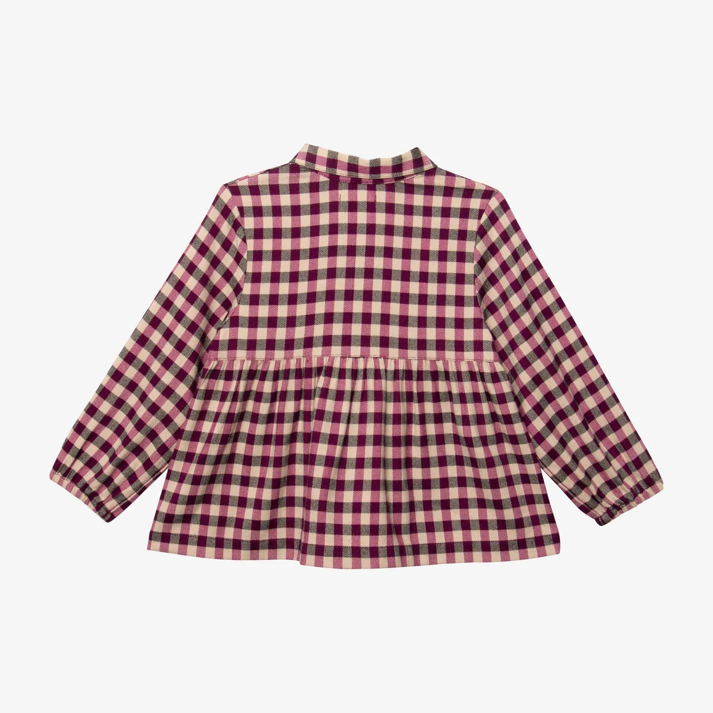 Online Baby Girls' Purple Gingham Blouse Child T-Shirts & Tops