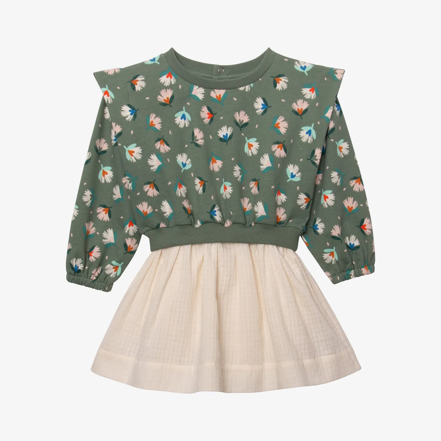 Discount Baby Girl's Trompe L'Oeil Herbarium Dress Child Dresses