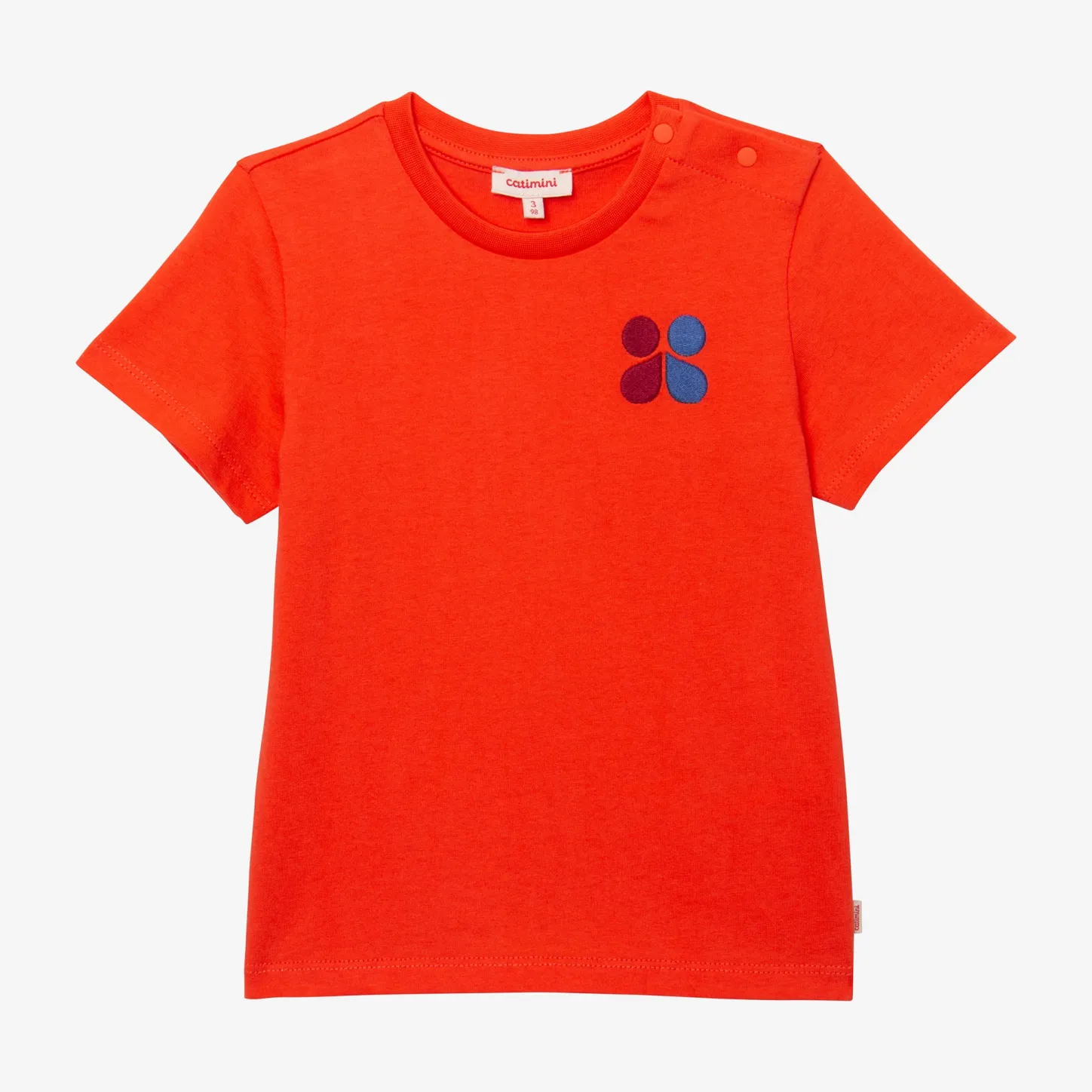 Best Baby Orange Embroidered T-Shirt Child T-Shirts, Polos & Shirts