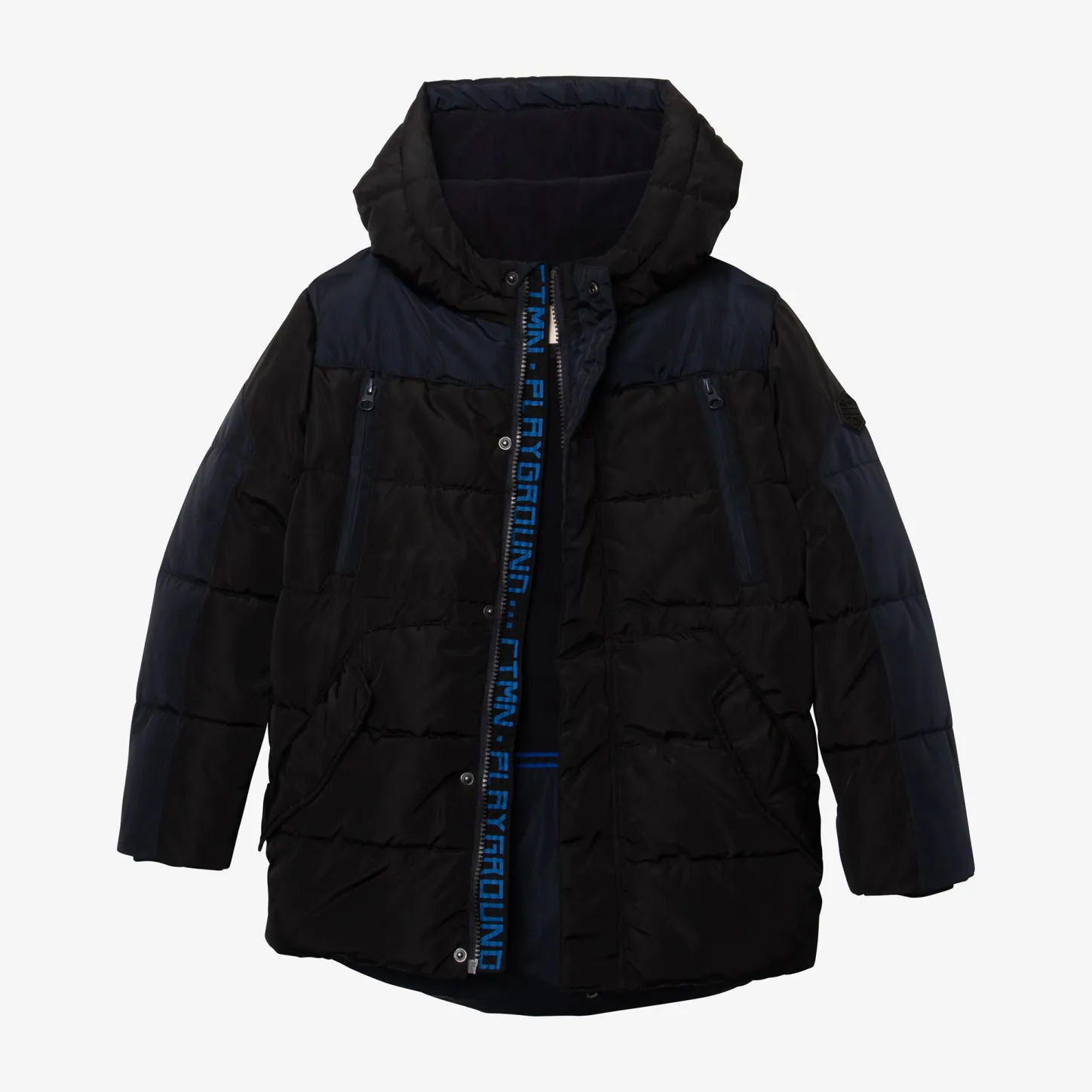 Clearance Boy Black Parka Child Outerwear