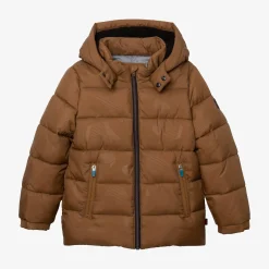 Online Boy Brown Puffer Coat Child Outerwear