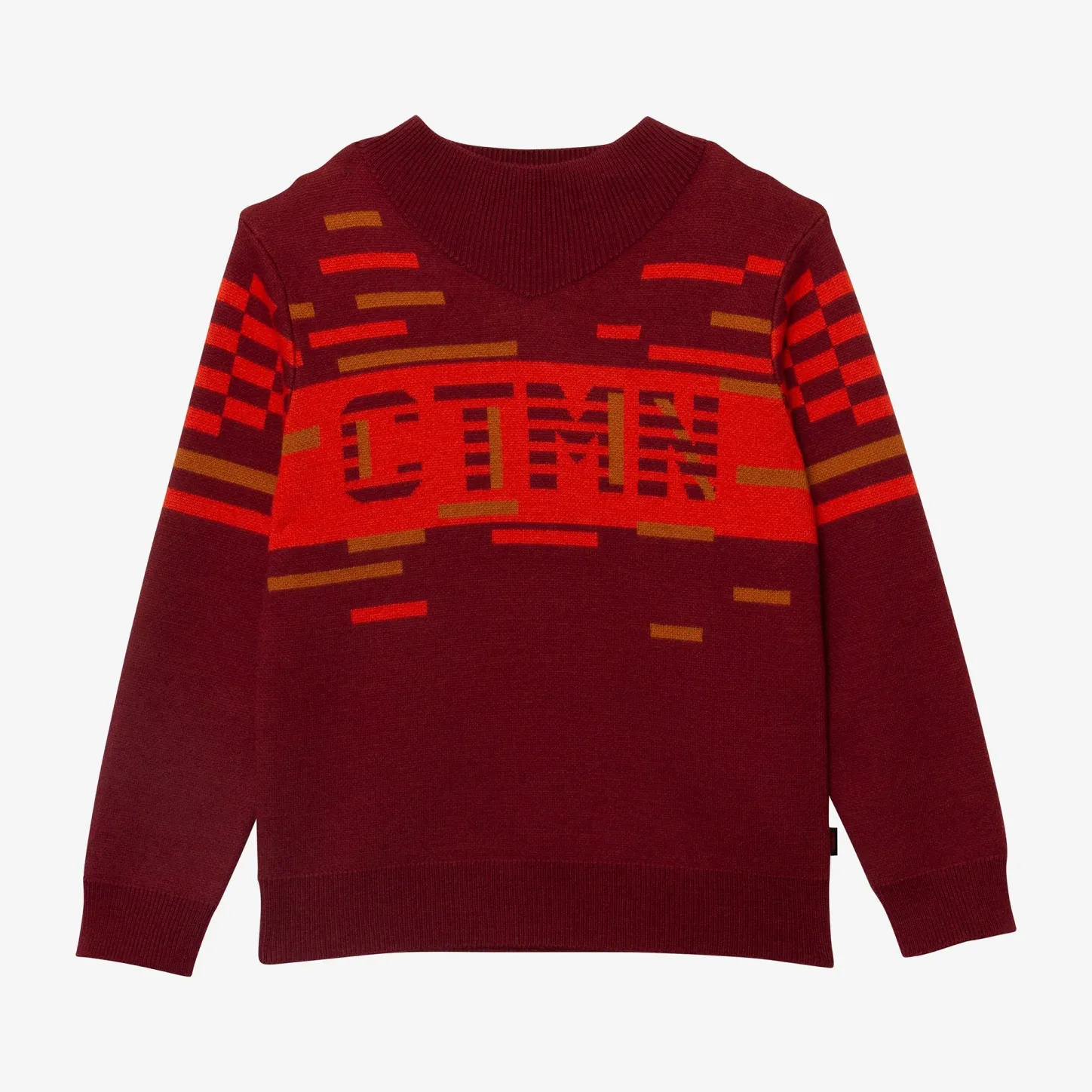Sale Boy Burgundy Knit Sweater Child Cardigans & Sweaters