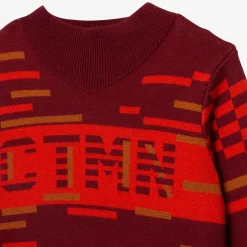 Sale Boy Burgundy Knit Sweater Child Cardigans & Sweaters