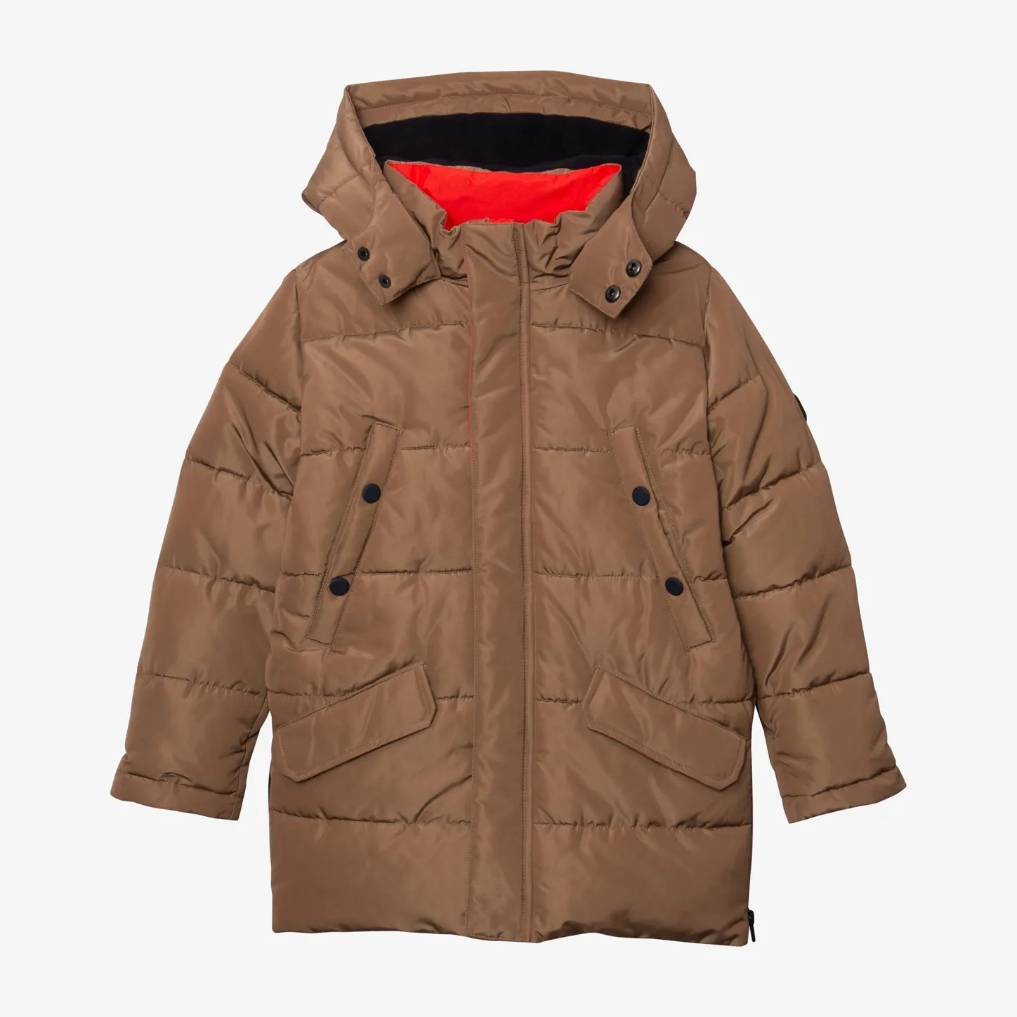 Sale Boy Caramel Long Parka Child Outerwear