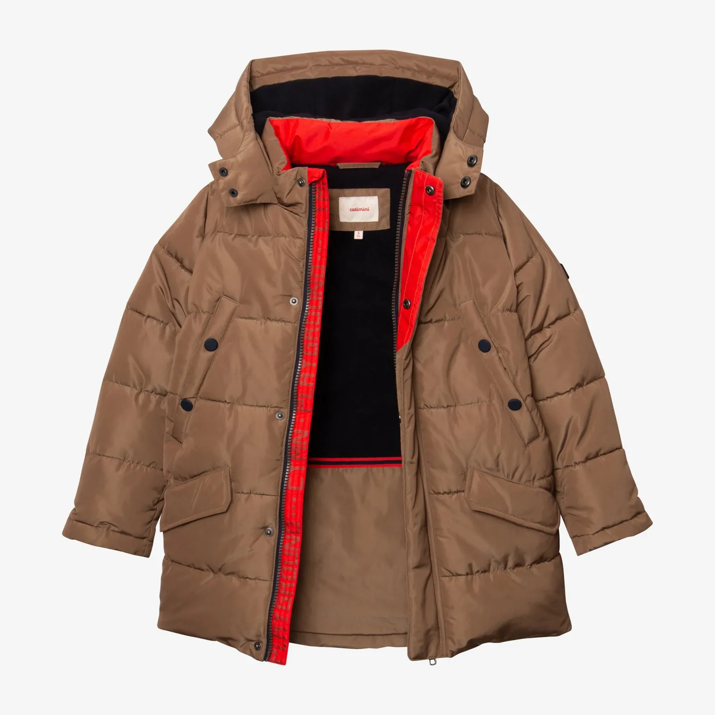 Sale Boy Caramel Long Parka Child Outerwear