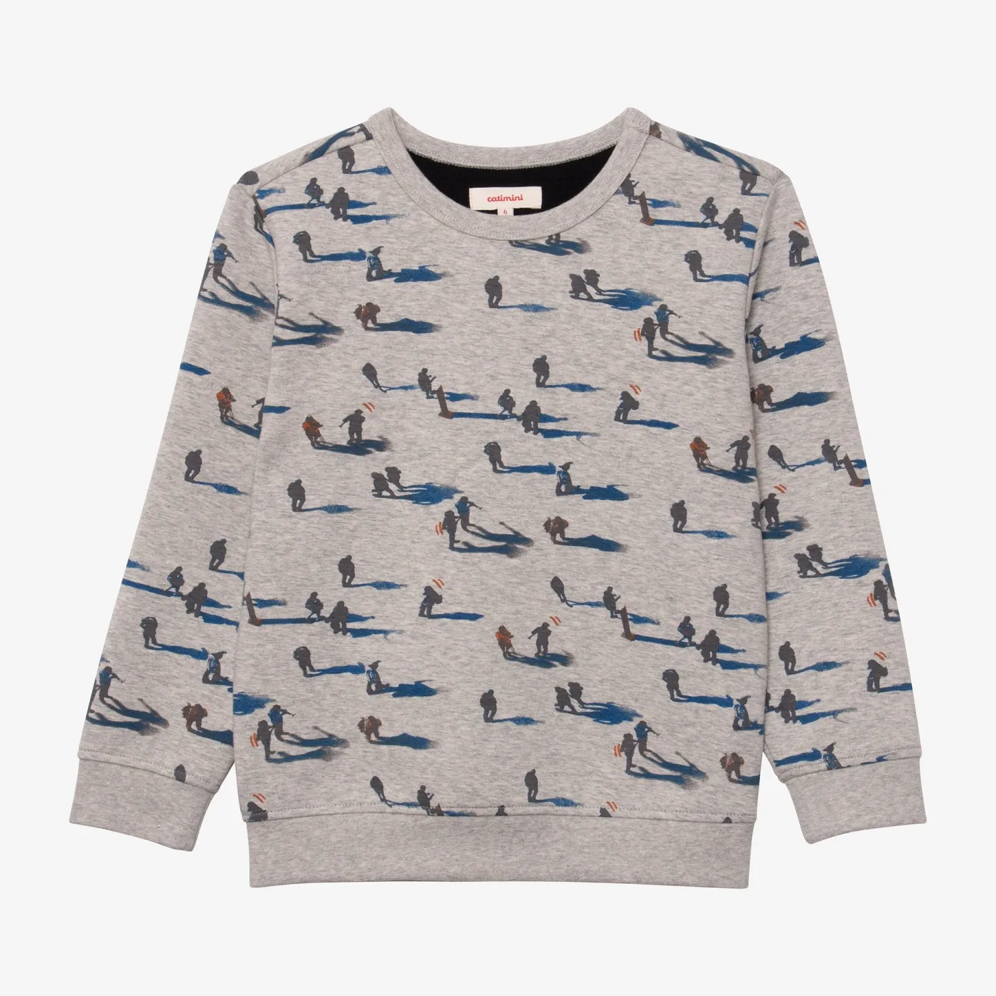 Clearance Boy Grey Marl Sweatshirt Child Cardigans & Sweaters