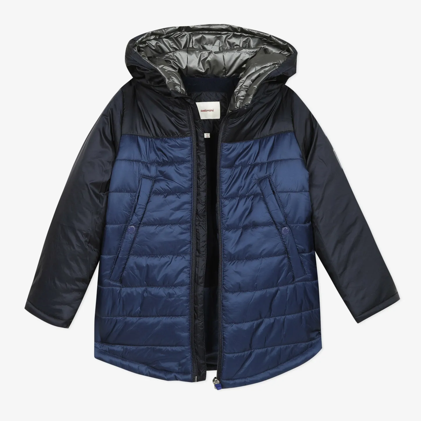 Clearance Boys' Blue Coated Puffer Jacket Child Outerwear