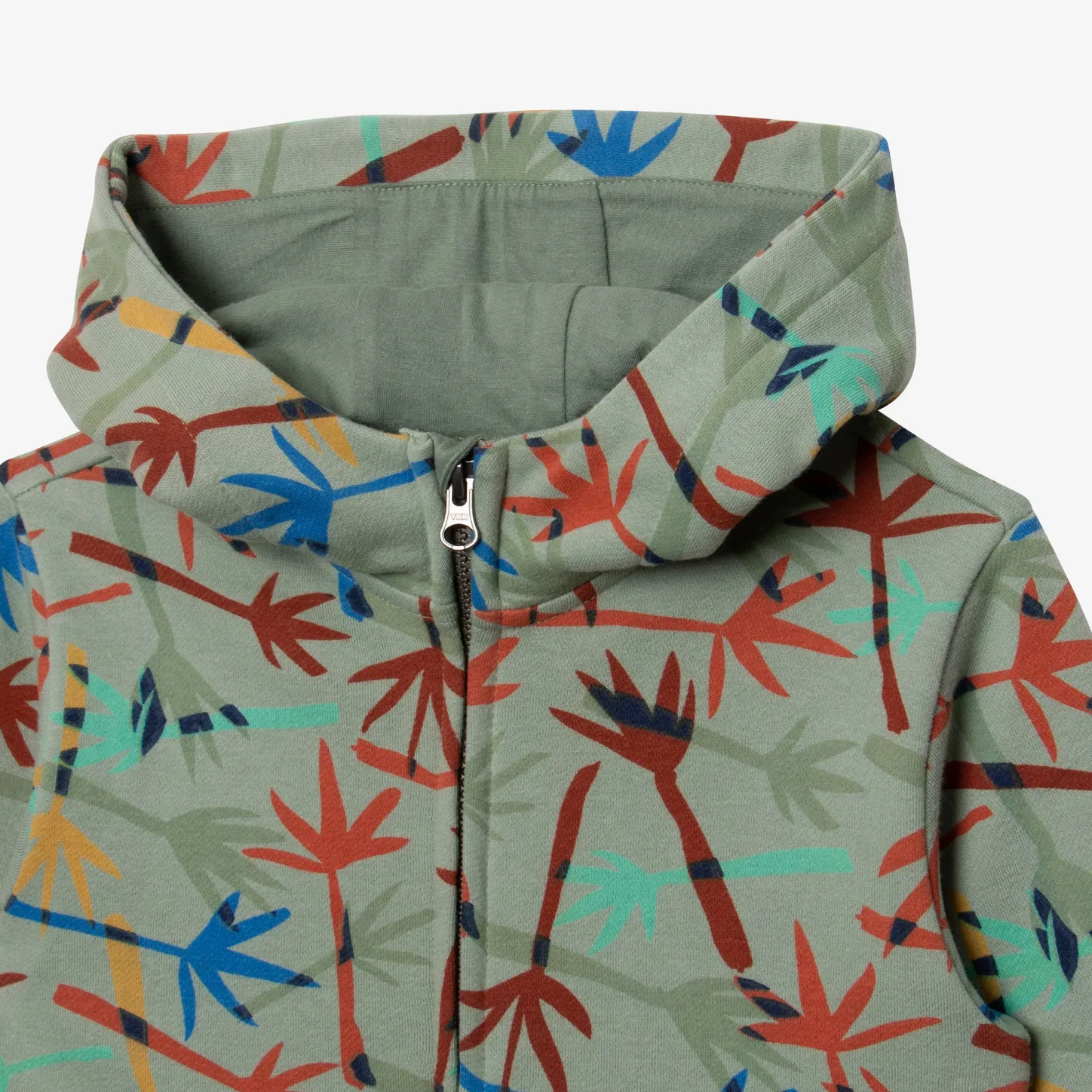 Outlet Boys' Camo Green Palm Leaf Print Cardigan Child Cardigans & Sweaters