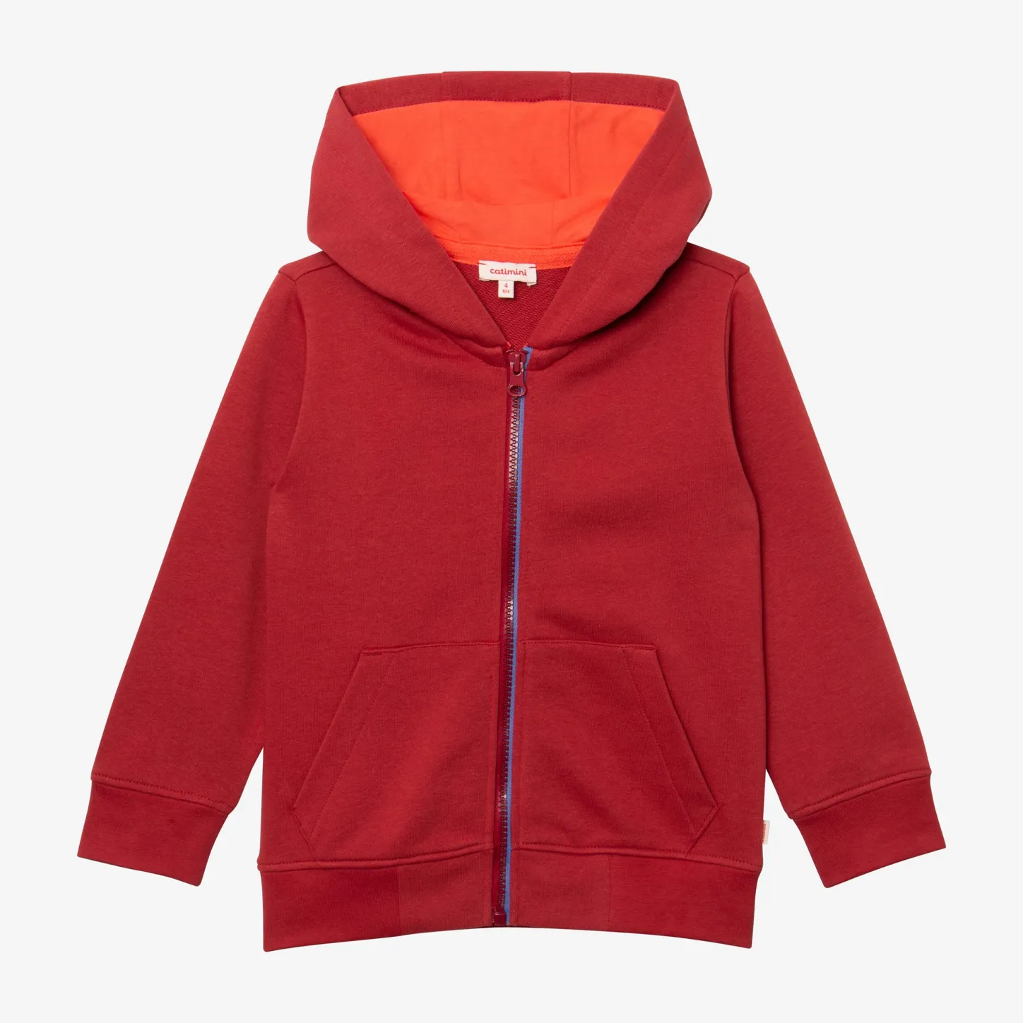 Hot Boys' Clay-Colored Zipped Hoodie Child Cardigans & Sweaters