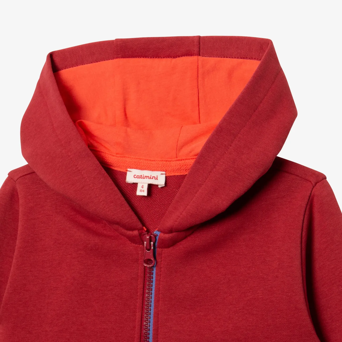 Hot Boys' Clay-Colored Zipped Hoodie Child Cardigans & Sweaters