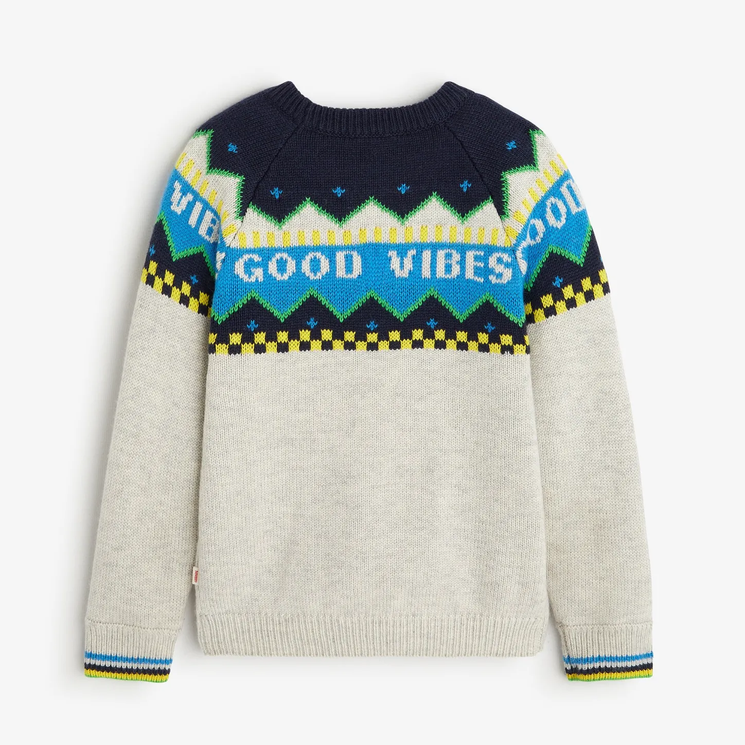 Discount Boys' Heather Grey Knitted Sweater Child Cardigans & Sweaters