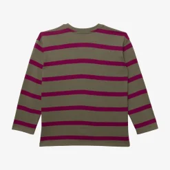 Best Boys' Kaki And Purple T-Shirt Child T-Shirts