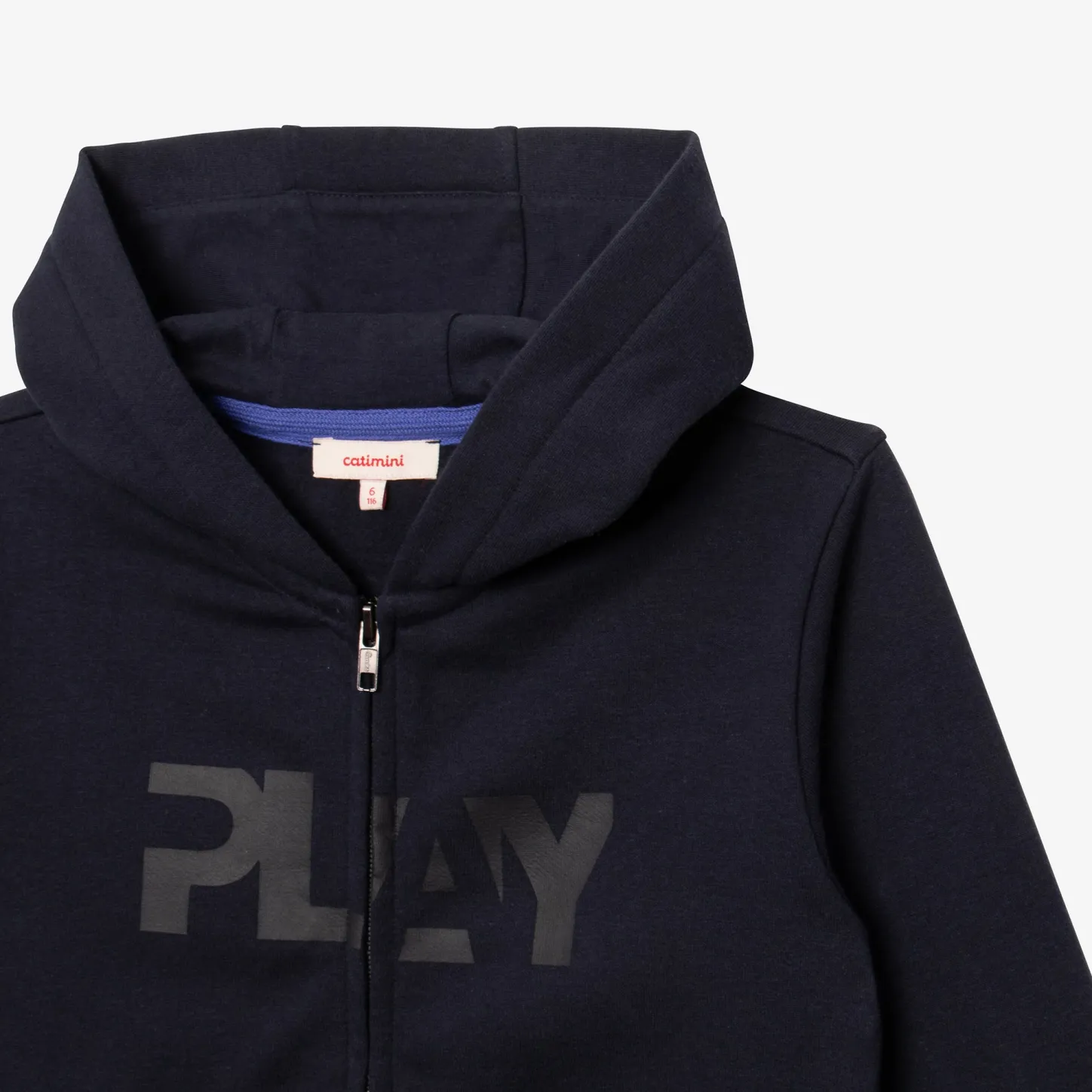 Hot Boys' Navy Blue Zip Hoodie Child Cardigans & Sweaters