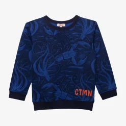 Fashion Boys' Navy Camo Sweatshirt Child Cardigans & Sweaters