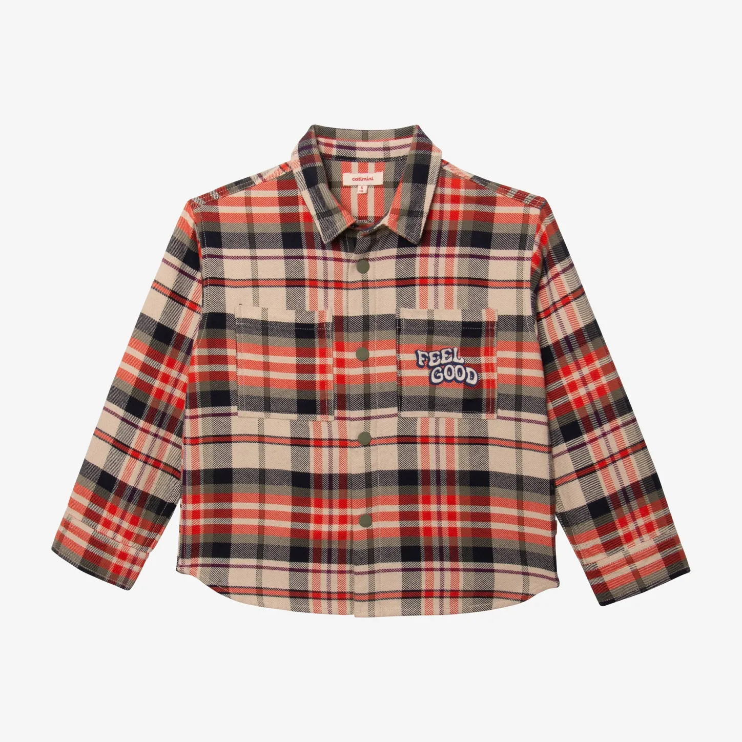 Online Boys' Plaid Overshirt Child Shirts & Polos