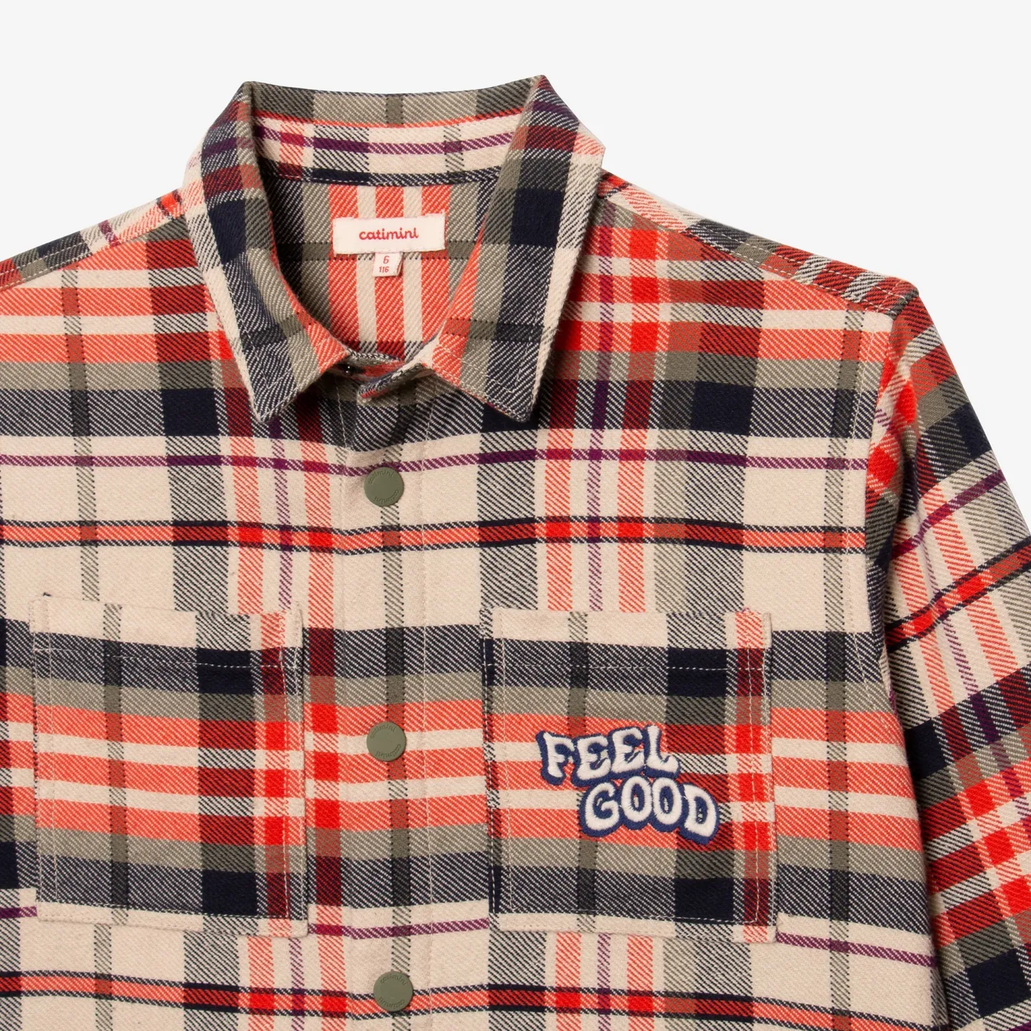 Online Boys' Plaid Overshirt Child Shirts & Polos
