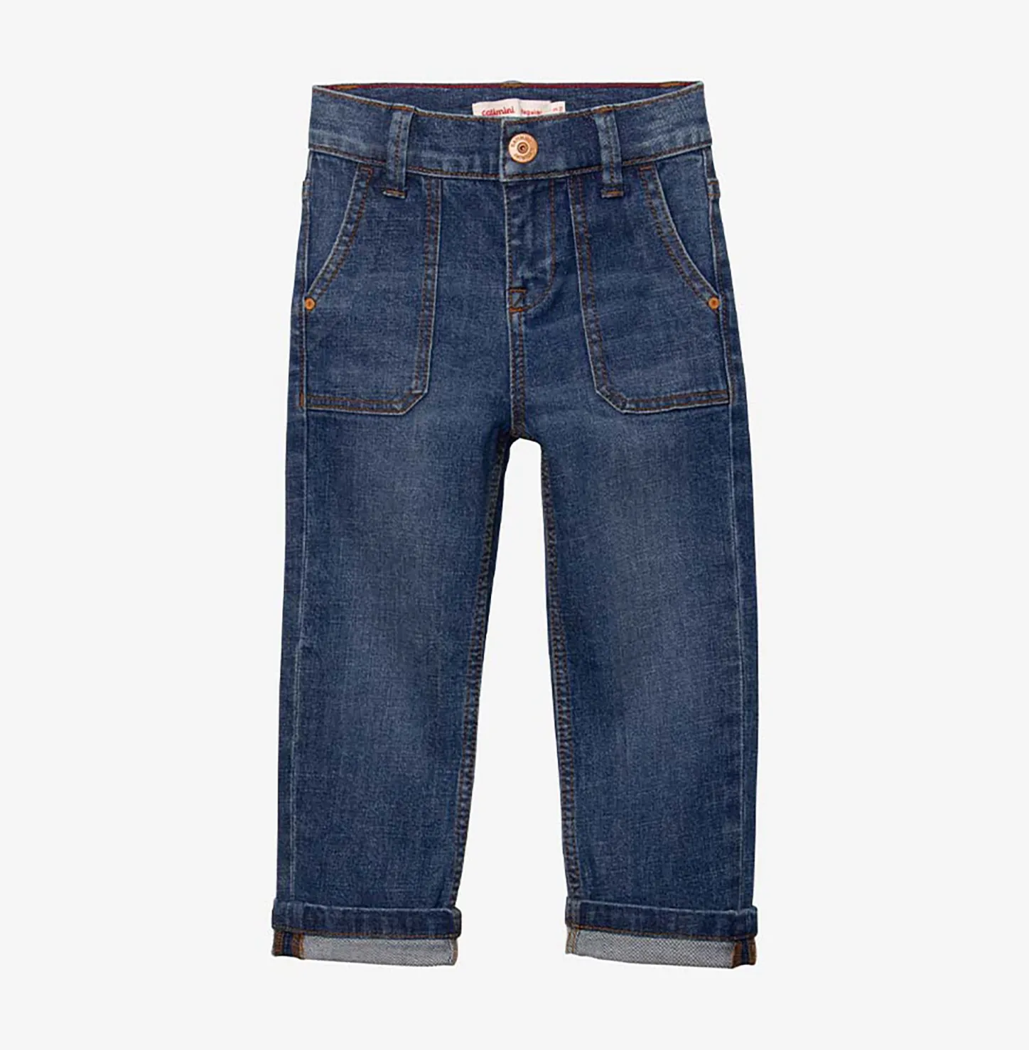 Outlet Boys' Regular Fit Blue Jeans Child Pants