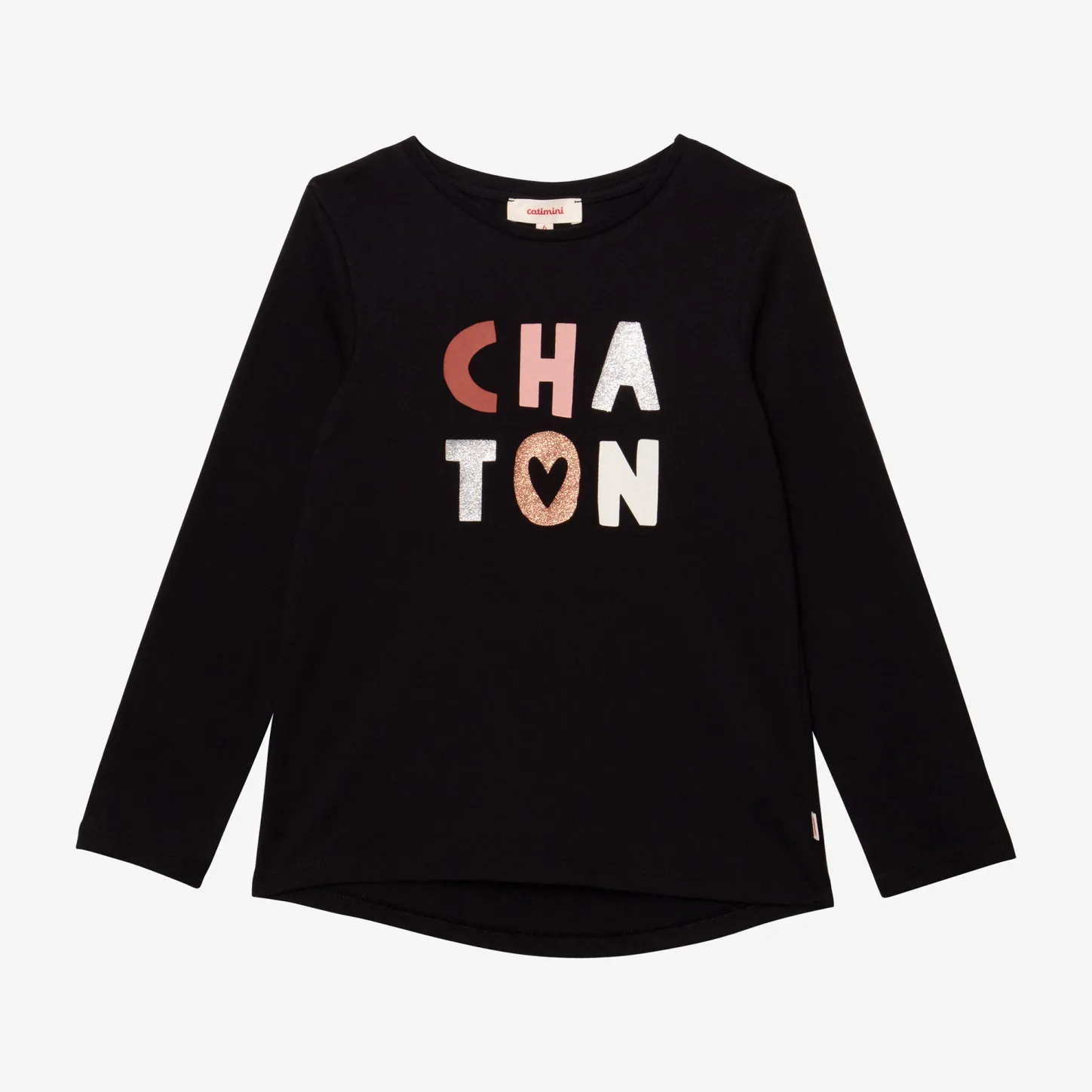 Discount Girl Black Long Sleeve T-Shirt Child T-Shirts & Tops
