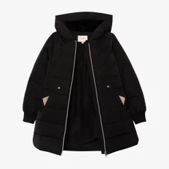 Discount Girl Black Quilted Coat Child Outerwear