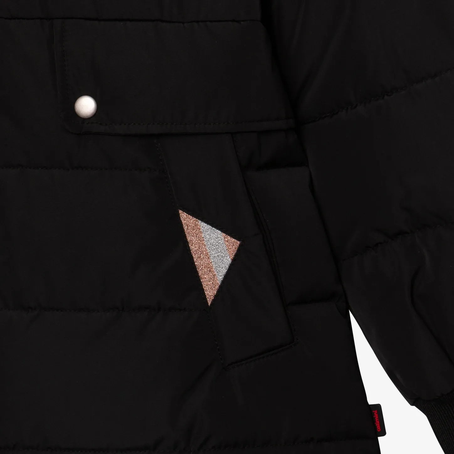 Discount Girl Black Quilted Coat Child Outerwear