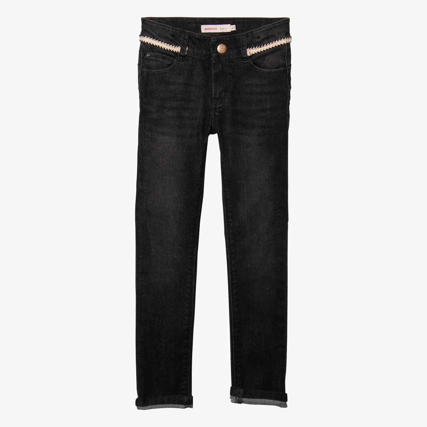 Outlet Girl Black Skinny Denim Pants Child Pants & Shorts