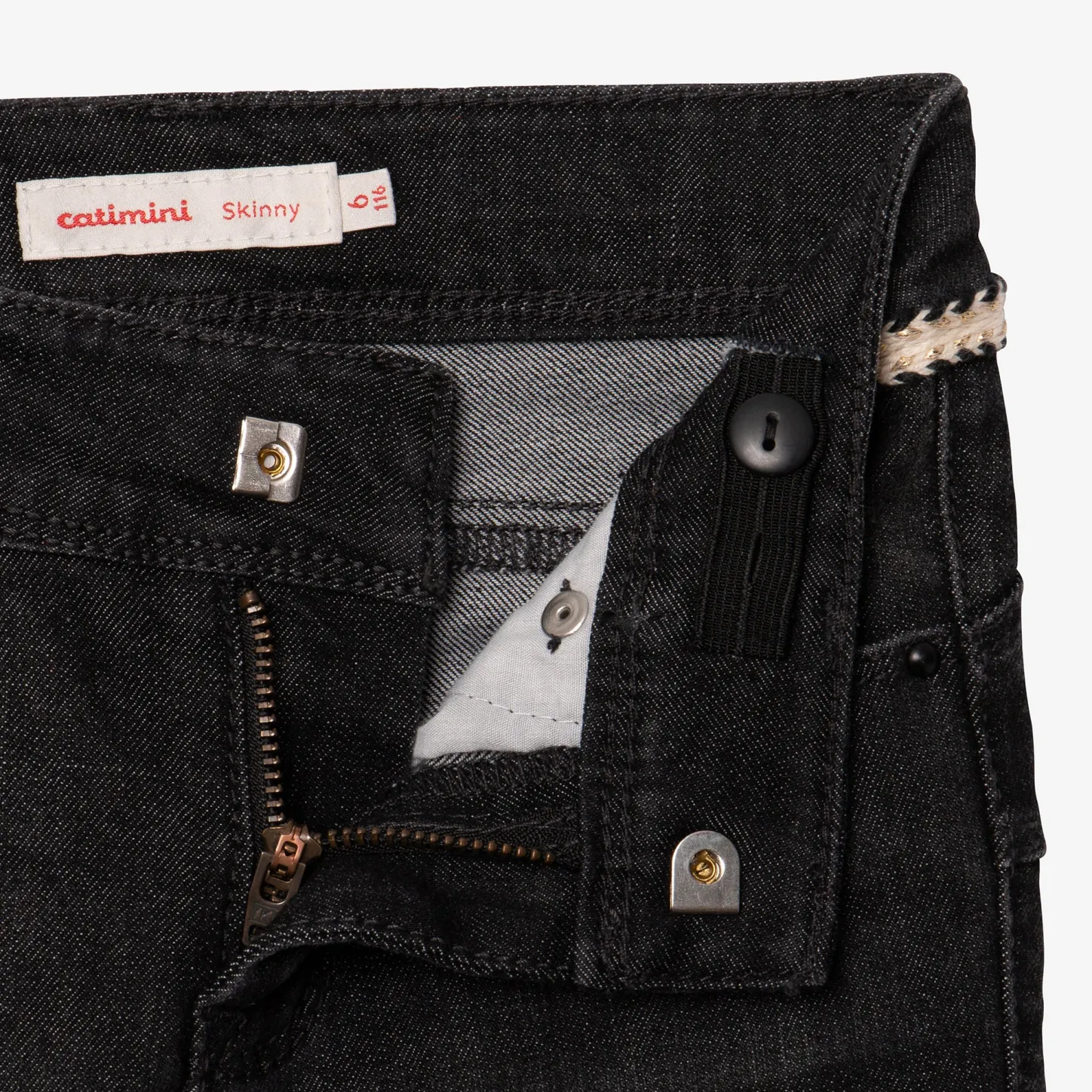Outlet Girl Black Skinny Denim Pants Child Pants & Shorts