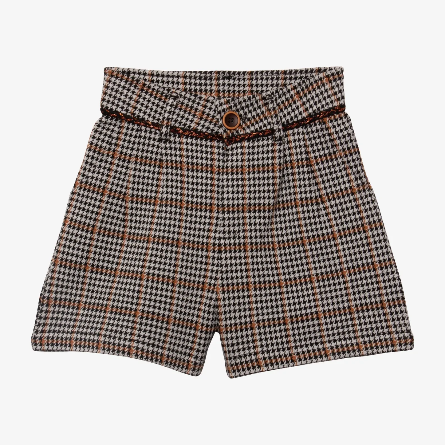 Sale Girl Check Shorts Child Pants & Shorts
