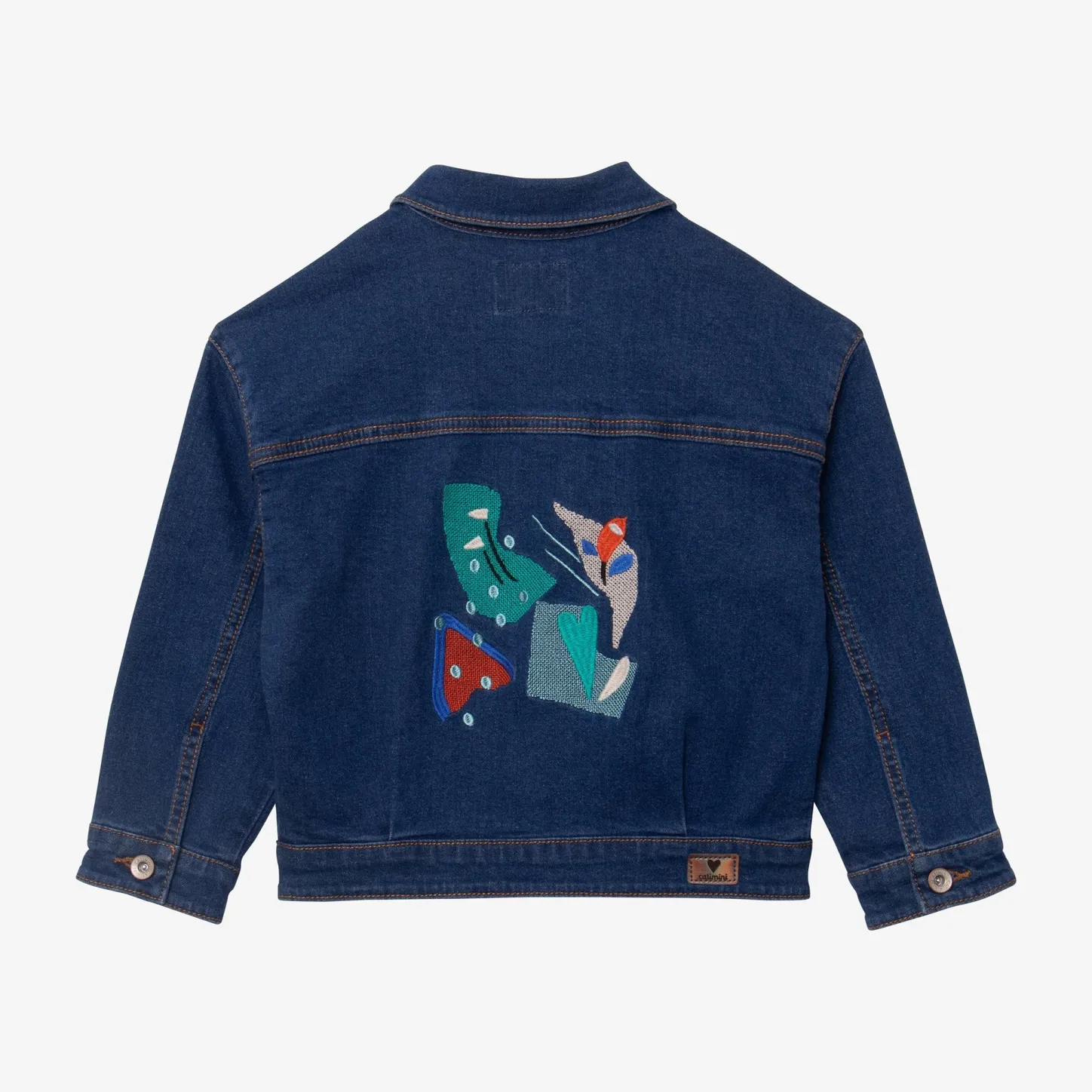 Best Girl Embroidered Denim Jacket Child Outerwear