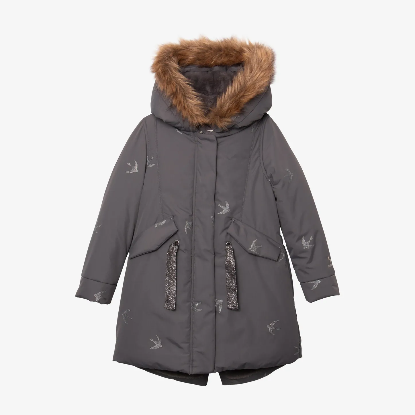 Discount Girl Grey Parka Child Outerwear