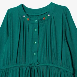 Best Girl Long Sleeve Green Dress Child Dresses & Skirts