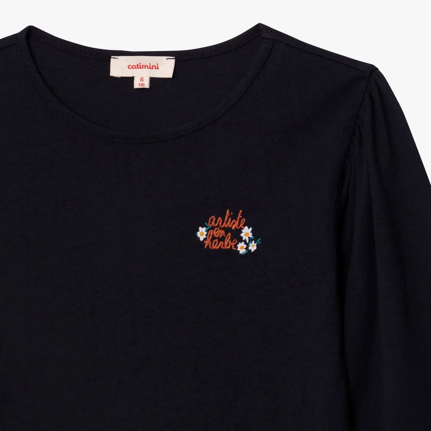 Hot Girl Navy Long Sleeve T-Shirt Child T-Shirts & Tops
