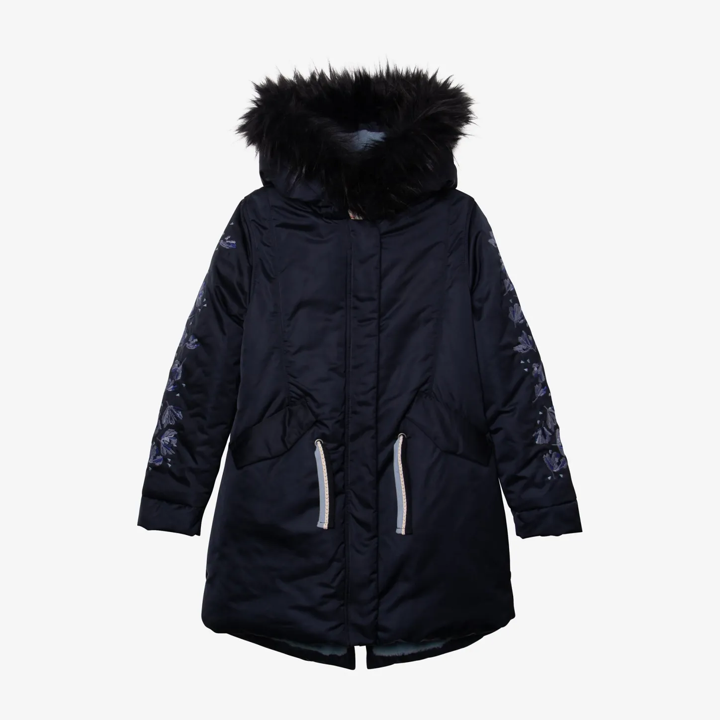 Clearance Girl Navy Parka Child Outerwear