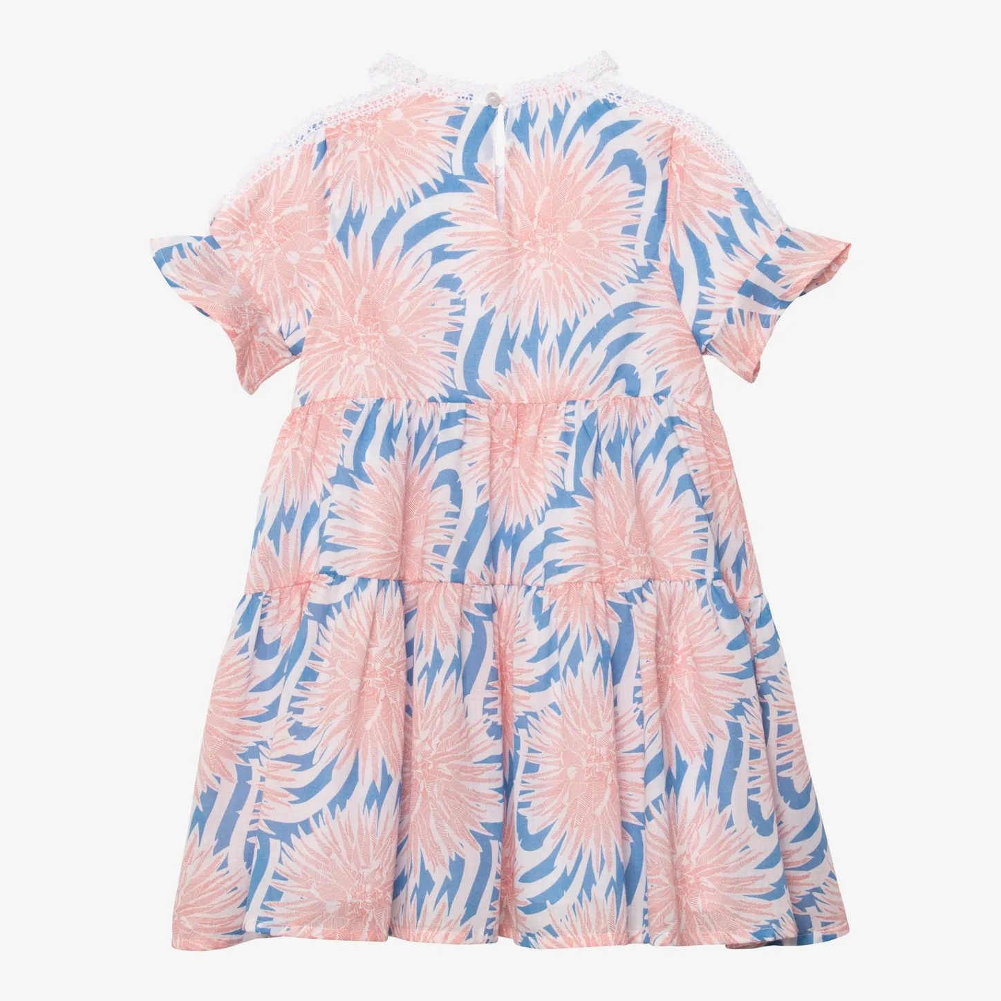 New Girl Printed Dahlias Flare Dress Child Dresses & Skirts