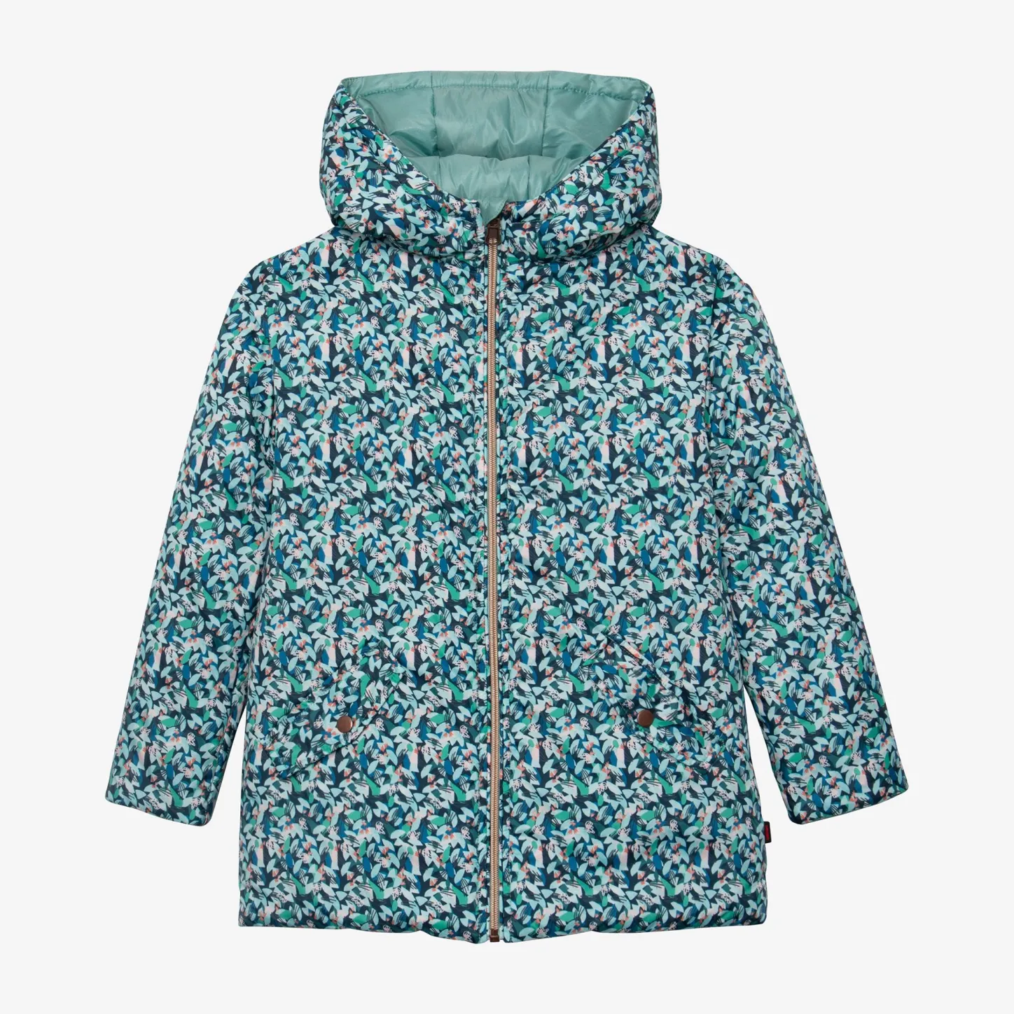 Sale Girl Reversible Puffer Coat Child Outerwear