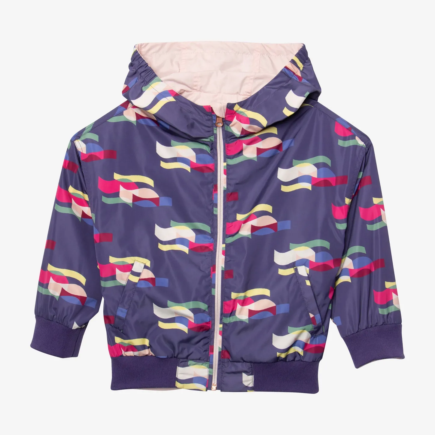 Fashion Girl's Arty Reversible Windbreaker Child Outerwear