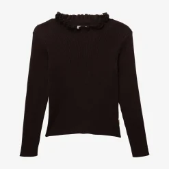 Fashion Girls' Black Knitted Sweater Child Cardigans & Sweaters