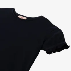 Outlet Girls' Blue Puff-Sleeve T-Shirt Child T-Shirts & Tops