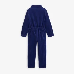Sale Girls' Blue Velvet Jumpsuit Child Pants & Shorts