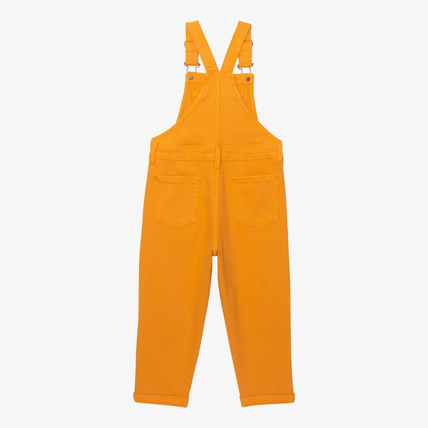 Fashion Girls' Deep Yellow Denim Overalls Child Pants & Shorts