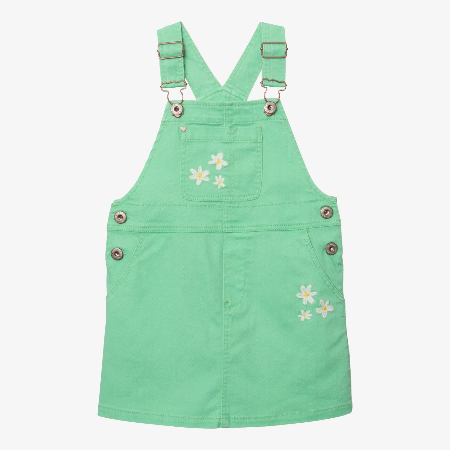 Hot Girls' Embroidered Bib Dress Child Dresses & Skirts