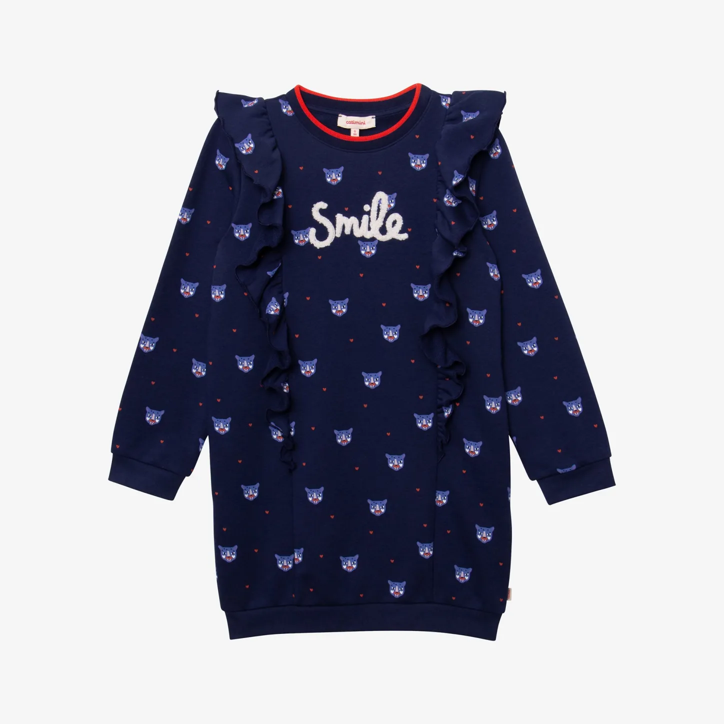 New Girls' Fleece Tiger Print Sweatshirt Dress Child Dresses & Skirts